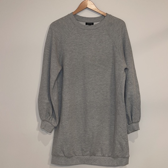 Topshop grey sweatshirt dress - Picture 3 of 7
